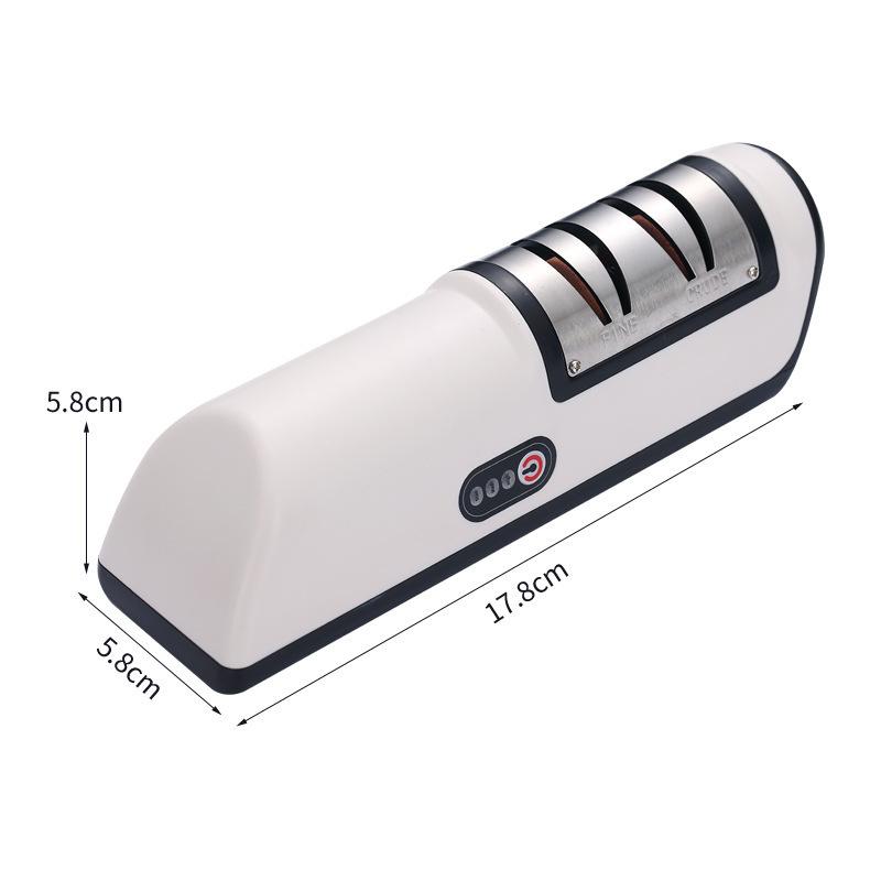 Electric Knife Sharpener Multifunctional Automatic Professional Small Knife Sharpener Kitchen Quick Sharpening Non-slip Tools