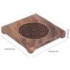 Square Shape Heat Insulation Coaster Wood Teapot Pad Walnut Teapot Mat  Tea Room Decor