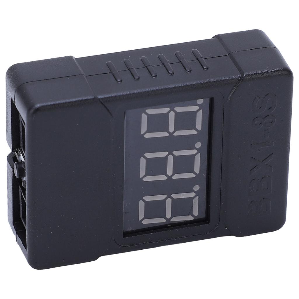 10PCS Lithium Battery Low Voltage Alarm ABS Shell Reverse Connection Protection Battery Voltage Tester