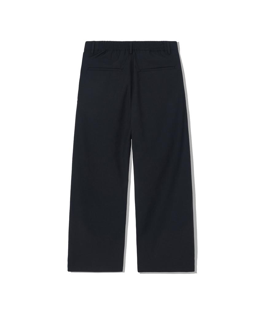 KNITTED [Knitted X Bdkd] Tr Wide Elastic Waist Slacks Black