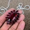 Garnet Gemstone Handmade 925 Sterling Silver Jewelry Pendant 2.48" KKG-297