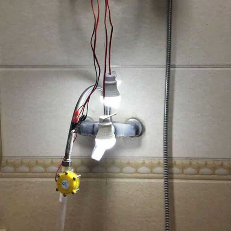 Micro generatore Akozon F50 Micro-idro DC Water Flow Pump Turbine Idroelettrico Generatore di energia Generatore di flusso d/'acqua fai da te F50 5V