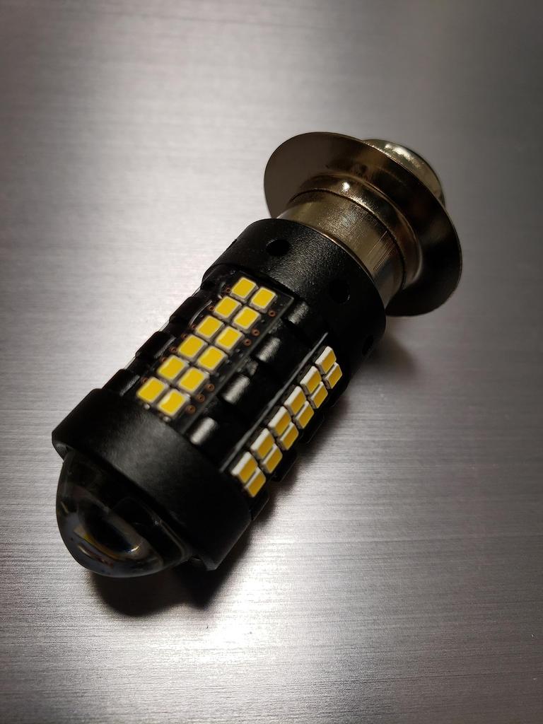 Super Bright PH7 LED Bulb, DC Limited, Headlight, P15D, Hi/Lo Switching, Yellow, For Motorcycles, Moped Light, Latest Improved Model