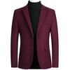 Men's Single-Breasted Wool Blazer - 2025 Autumn/Winter Business Casual Jacket