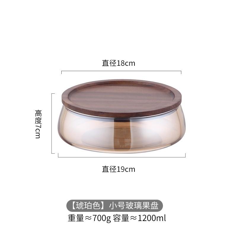 

Glass Covered Food Storage Containers, Kitchen Snacks, Fruits, Candies, Nuts, Home Storage Shelves, Storage Organizers