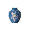 Pink Enamel Ceramic Flower Vase - Retro Chinese Style Ornament for Elegant Floral Arrangements