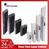 FREEZEMOD G1/4'' 29mm Thick Copper Radiator 120/240/360/480mm PC Water Cooling Rad. Row Heat Sink Cooler for 120mm Fan