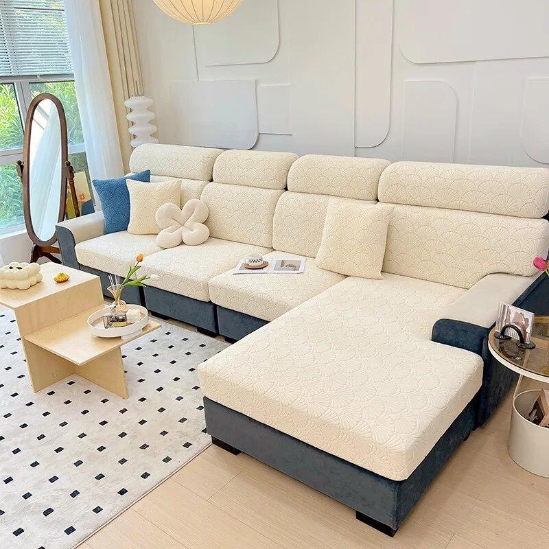 Fleeces Velvet Sofa Cover All-Season Universal Non-Slip Elastic Full Package Sofa Cushion Cover Chair Back Cover Towel