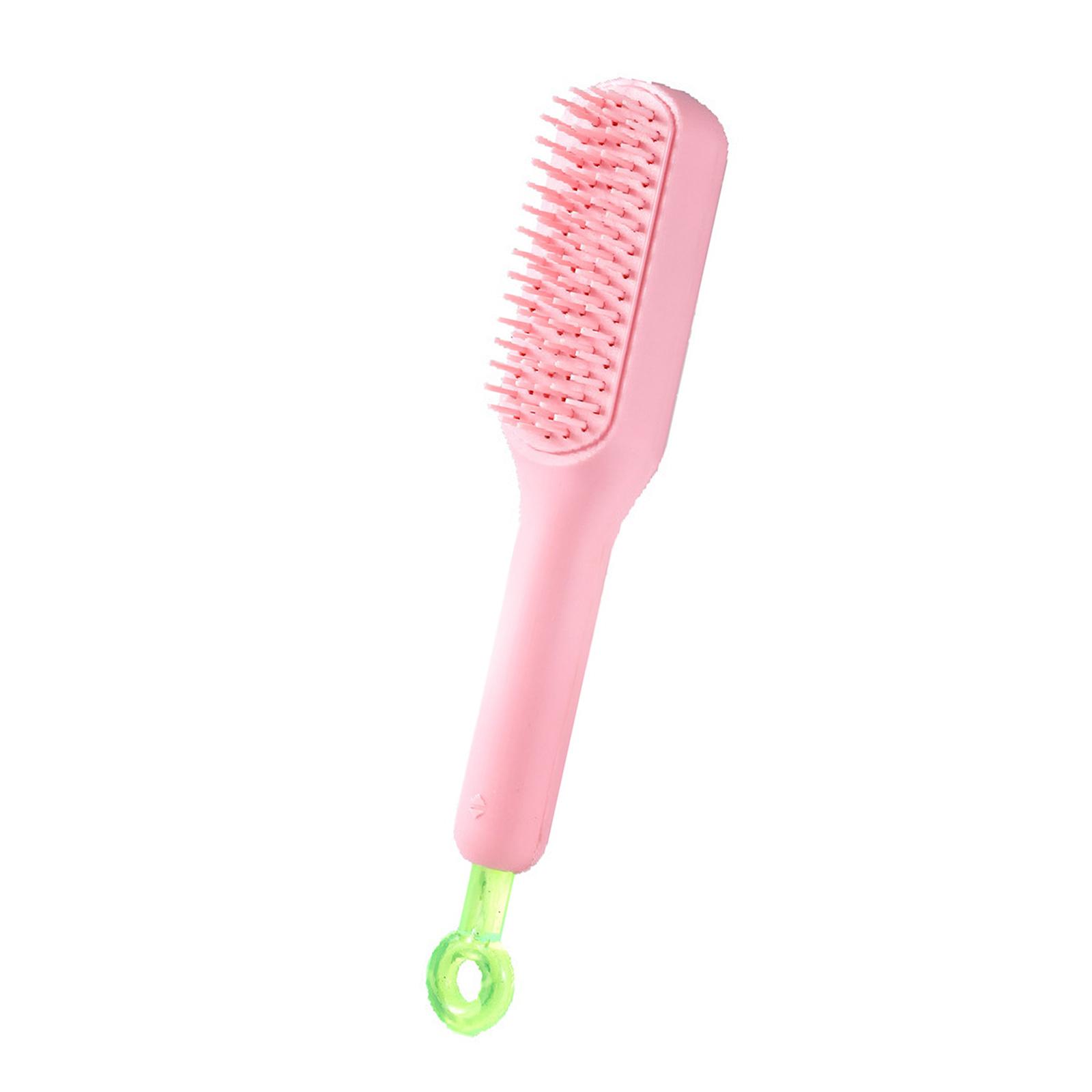 

Retractable Dog Brush Soft Pet Hair Remover Brush for Small Dog and Cats Gentle Grooming Tool for Efficient Hair Remval рожевий