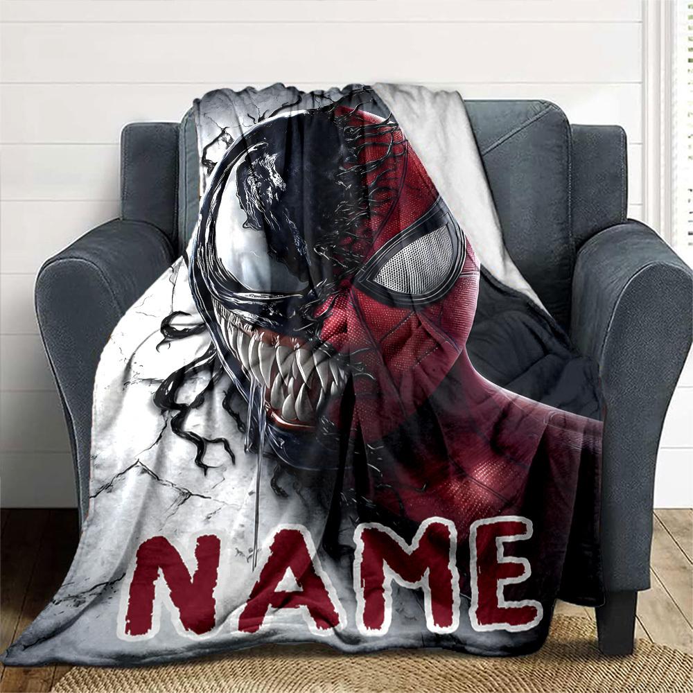 Venom Spiderman Mashup With Dynamic Black And Red Design And Sharp Teeth Showcasing A Powerful Fusion Of Two Iconic Characters Cozy Personalized Text
