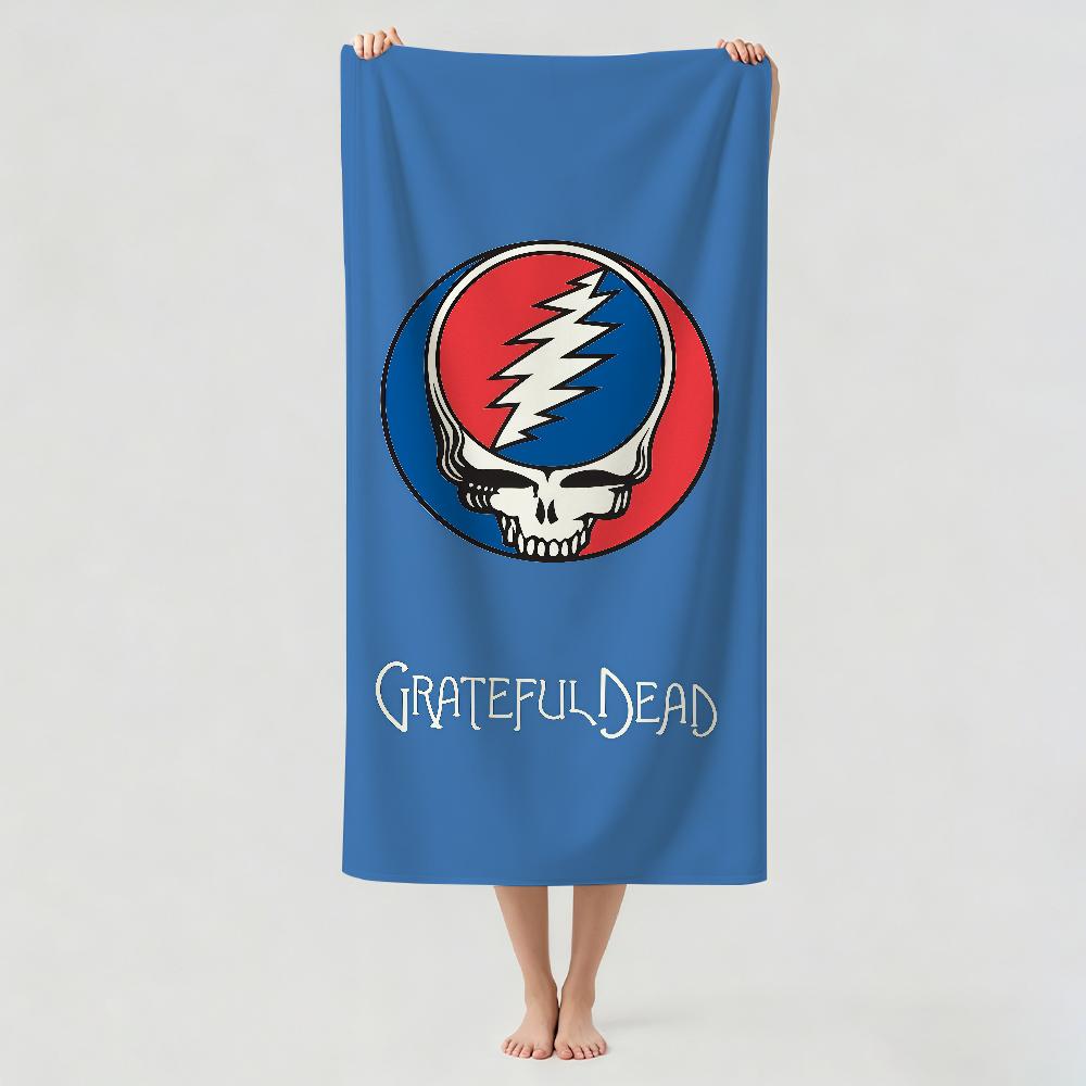 Rockband G-Grateful D-Dead Handtuch Trockentuch Anwendbar für Leichtes Schwimmen Camping Yoga Strand Aus
