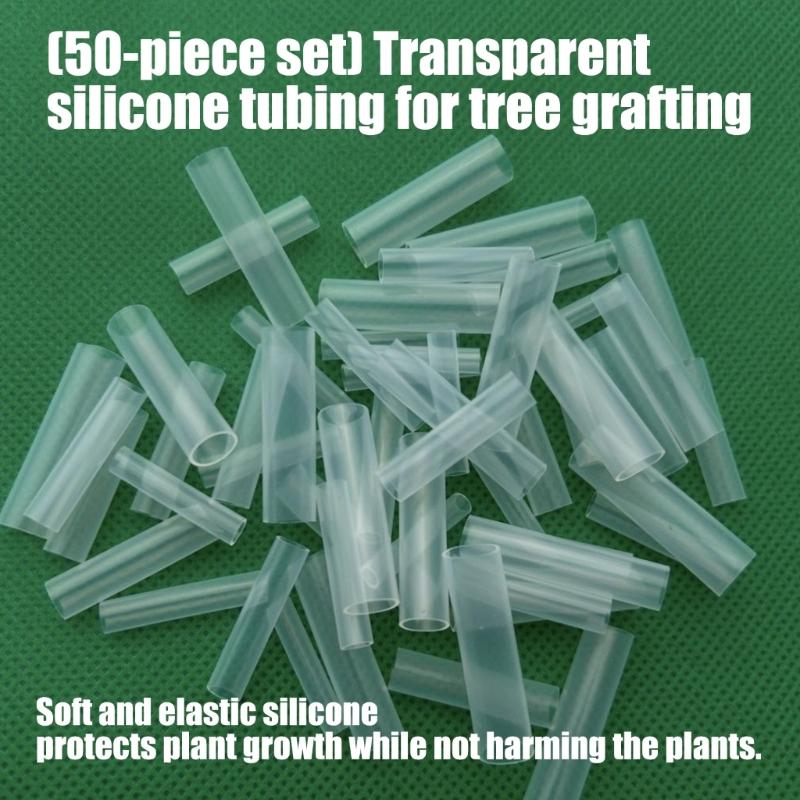 50pack Advanced Grafting Aid Sleeves Quick Setups Silicones Grafting Sleeves Suitable For Multiple Tree Types