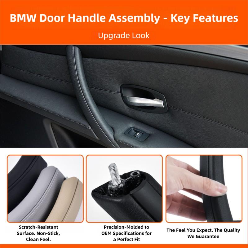 For BMW 5 Series E60 E61 520 523 525 530Li 2006-2010 Inner Door Handle Door Handle, LHD RHD Door Window Switch Cover