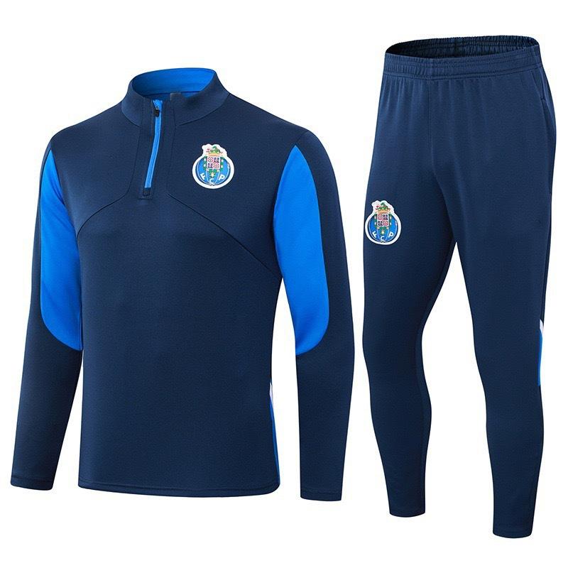 Autumn And Winter Real Madrid Barcelona Arsenal Training Suit Long Sleeve Half Zipper Football Suit Sportswear Adult Suit