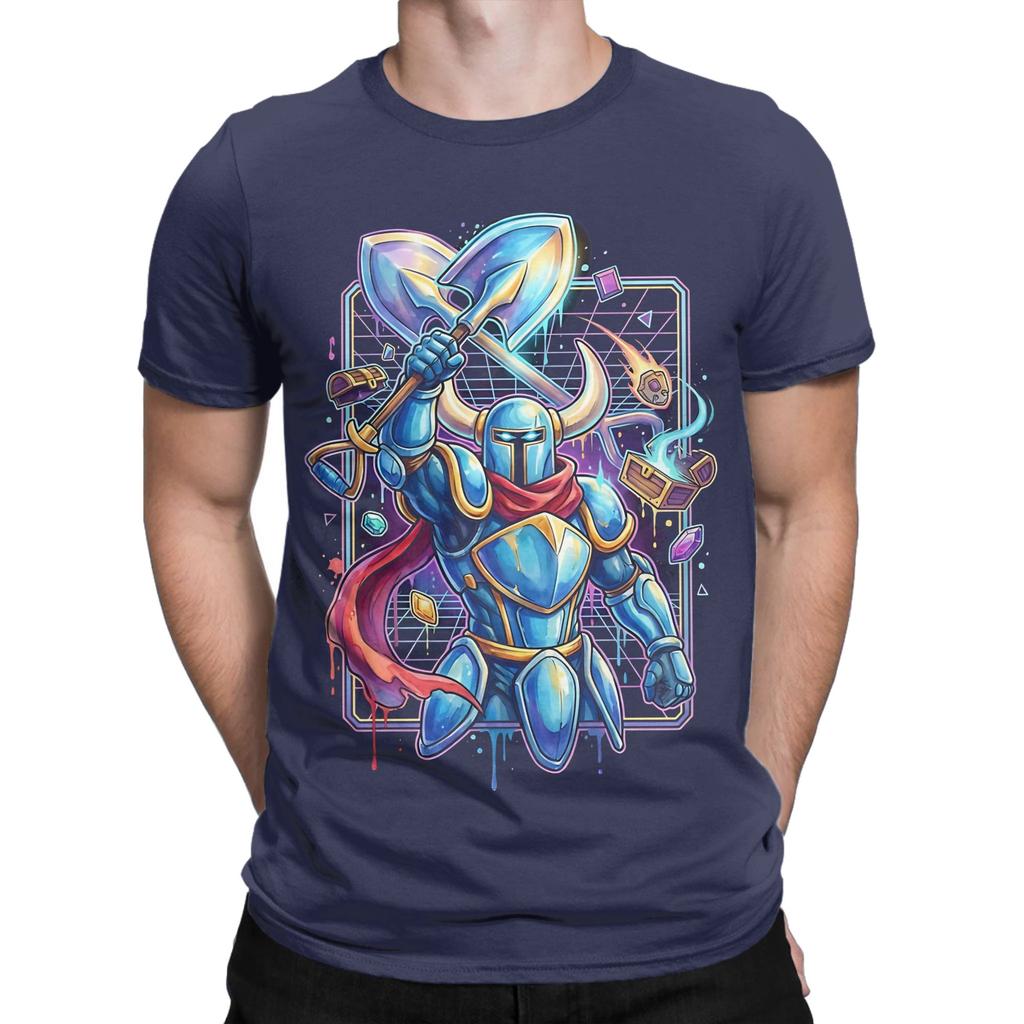 Shovel Knight Vaporwave Aesthetic Retro Design poster Graphic Funny 100 Cotton TShirt Shovel Knight Tops Tees For Unisex