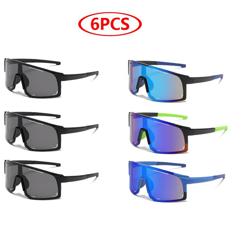 Protective Glasses Sports Wrap Around Sunglasses For Women Men Large One Piece Sun Shades Cycling Skiing Fashion Glasses UV400
