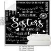 1pc Black Blanket Birthday Gift for Sister Smooth Flannel Blanket for Home Living Room Bedroom Decor a New Year Christmas Gift