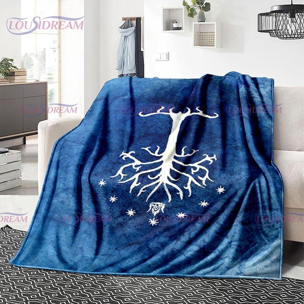 

Класичний фільм L-Lord of the R-Rings Pattern Фланелева ковдра для офісу Теплий і зручний диван Дорожня ковдра 180cm x 230cm