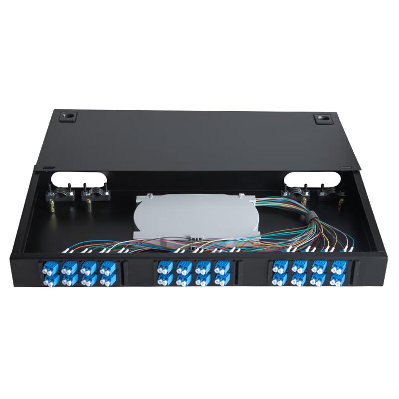 HAILE Rack-Mounted 24-Port LC Single-Mode Fiber Optic Patch Panel