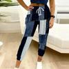Summer Ladies Vintage Pattern Printed Sweatpants Loose Fit Drawstring Joggers Elastic Cuff Daily Casual Pants