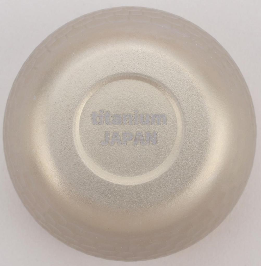 Titanium Hammered Sake Cup Champagne Gold (Double Walled) PY-C022