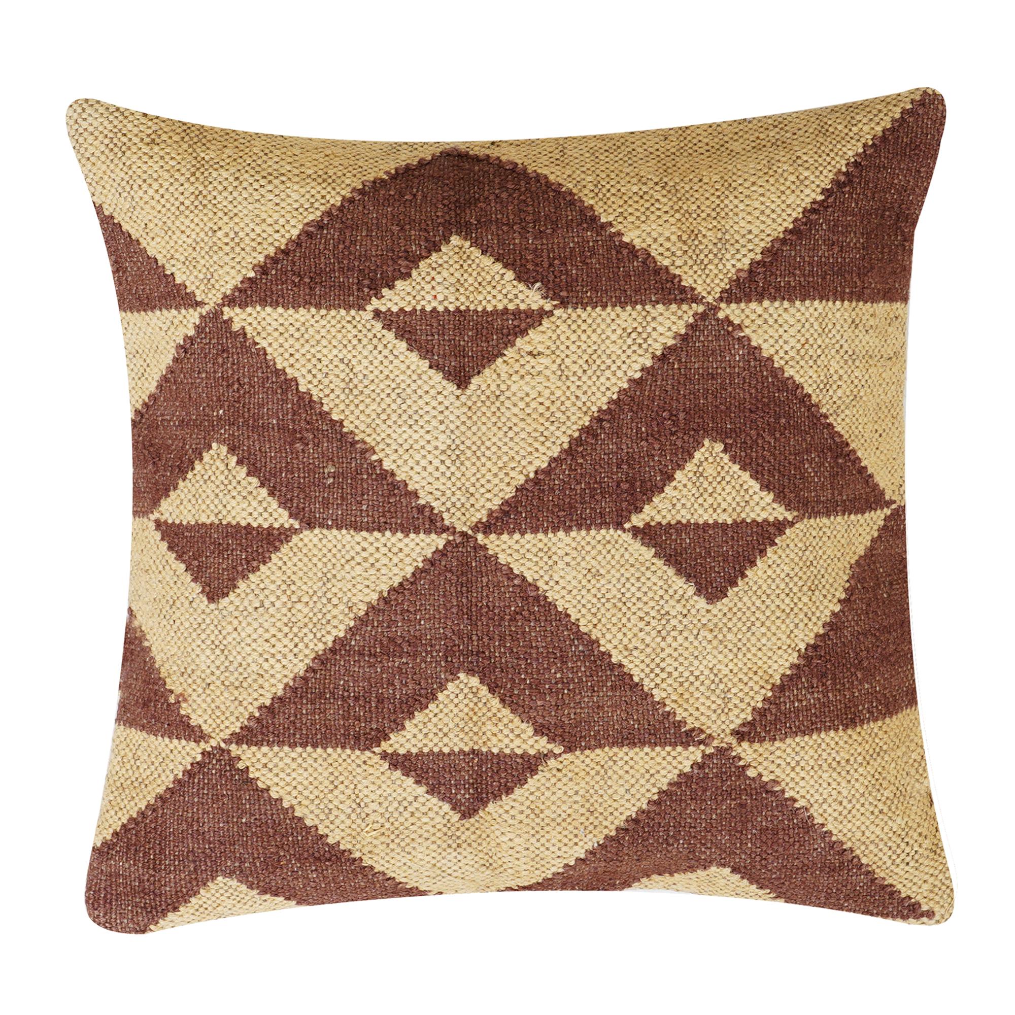 

Вінтажна джутова килимова наволочка – Навахо Південно-західний чохол для подушки, Бохо 18*27 різнокольоровий