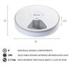 Automatic Pet Feeder Timing Feeder 6 Meals 6 Grids Cat Dog Electric Dry Food Dispenser Accessories Smart Control Pet Feeder
