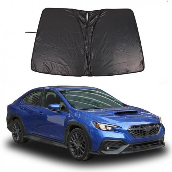 Black Front Car Sun Shade Windshield Window Cover For Subaru WRX STI VB -25