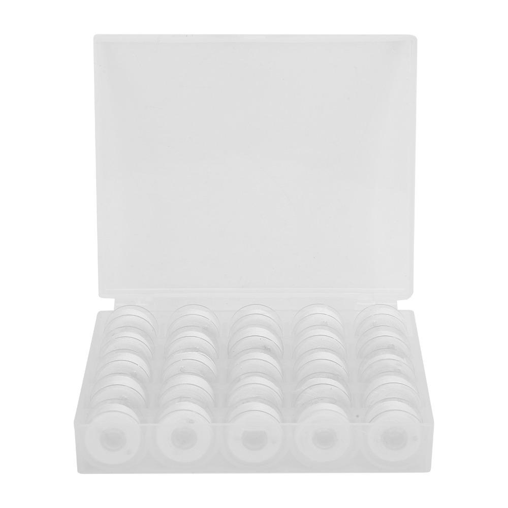 25pcs Soft Feel Bobbin Thread Kit Polyester Embroidery Bobbins Sewing Bobbins For Sewing Machines