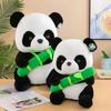 Cute Panda Plush Toy, Long Fur Soft Stuffed Animal, 30cm/55cm Height, Pp Cotton Filling