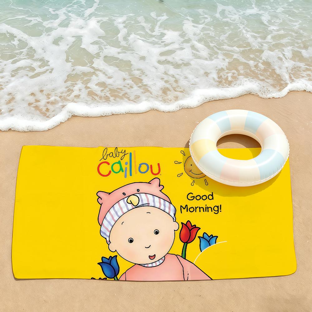 Cartoon cute C-Caillou Towel Drying Bath Towel Applicable To Light Swimming Camping Yoga Beach Out