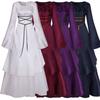 Vintage Medieval Womens Dress Victorian Renaissance Gothic Costume Gown Dress