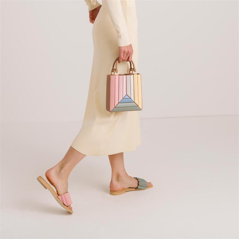 Crossbody Bag for Women's Fashion Design, High-end, Westernized, Contrasting Color Patchwork, One Shoulder Handbag