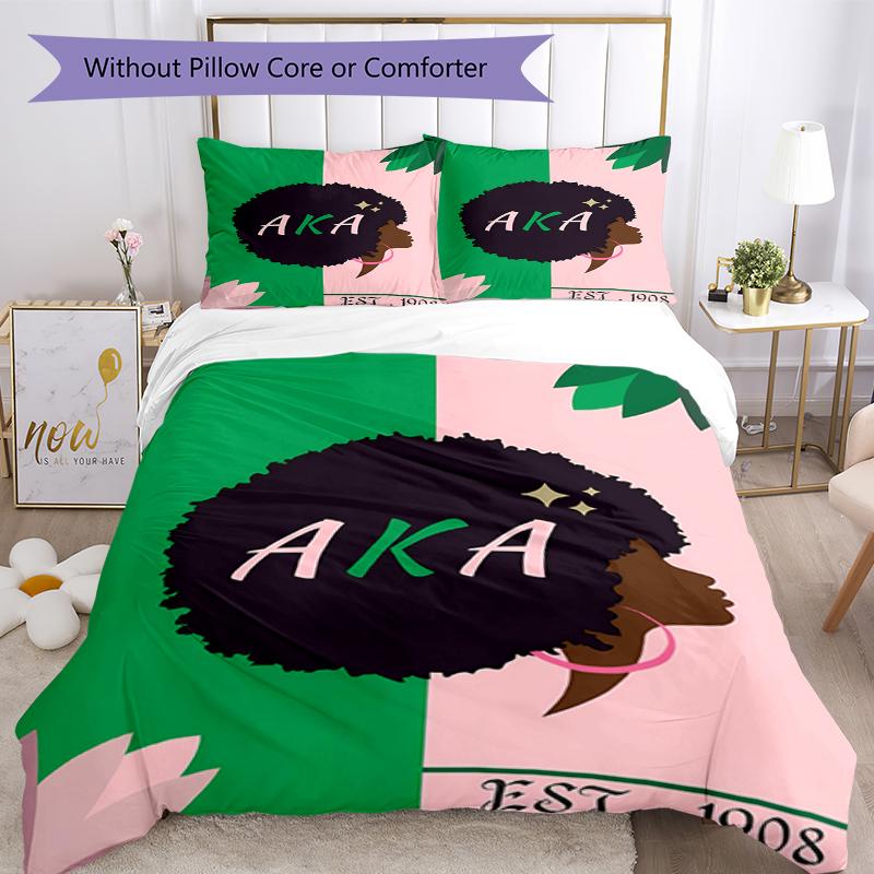 3pcs AKA Bedding Set Duvet Cover Closure Includes 1 Duvet Cover & 2 Pillowcases, Soft and Comfortable for All Seasons.