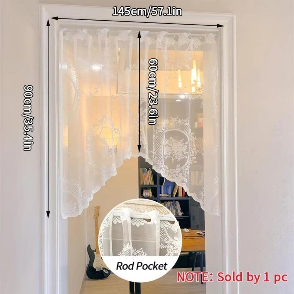 Short Kitchen Curtains Curved Half Curtain Fashion Window Curtain  Window Scarf