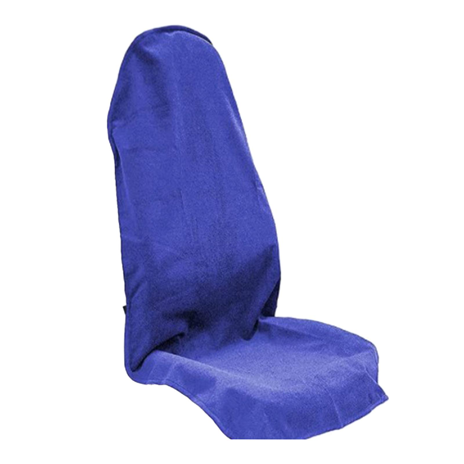 

Чохол для автомобільного сидіння для рушників від поту для спортсменів, відвідувачів пляжу та активного відпочинку на природі, м’яка зручна тканина, яку можна прати в машині front синій