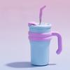 500ML Insulated Cup Cold and Hot Coffee Tumbler with Handle Lid Straw  316 Stainless Steel Water Bottle Vacuum Thermos Cup