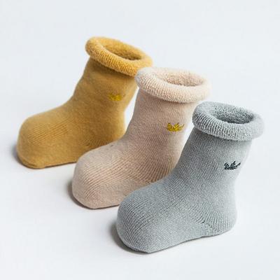 MK Boys' Basic Crown Long Socks 3-piece Set, Korean Baby Products