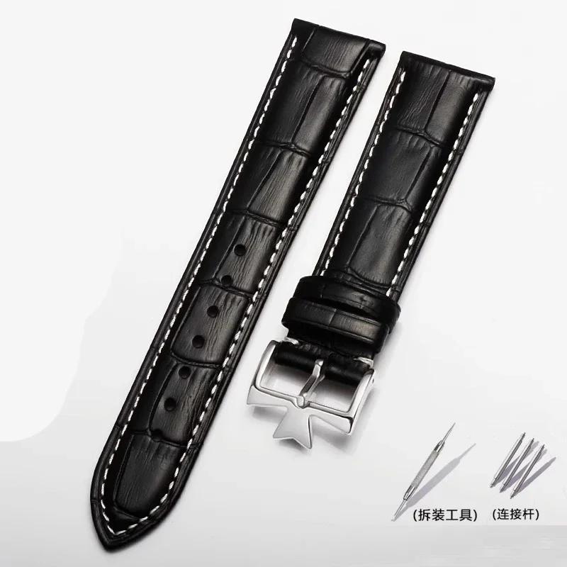 For Vacheron Constantin Male Watch Cowhide Leather Strap VC Inherit Art Master Series Genuine Leather Strap 18mm 19mm 20mm 21mm