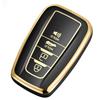Fits for Toyota Soft TPU Key Fob Cover Stylish Car Key Protector for CH-R Rav4 Corolla Camry Prius Avalon Keyless Remote Control