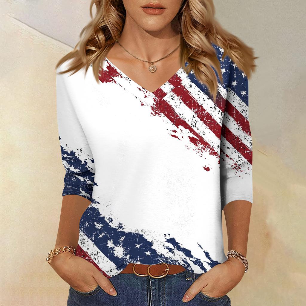 Long Sleeve Shirts for Women V Neck Printed Womens Long Sleeve Tops Soft Long Sleeve T Shirt Women Casual Long Sleeve Tops for Women