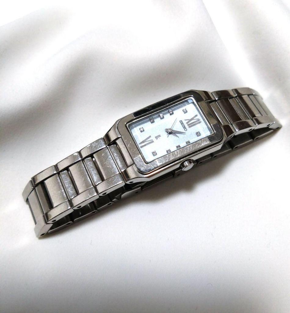[USED] Extremely Rare SEIKO Lucia Cut Glass Watch with 10 Diamonds. Battery Replaced.