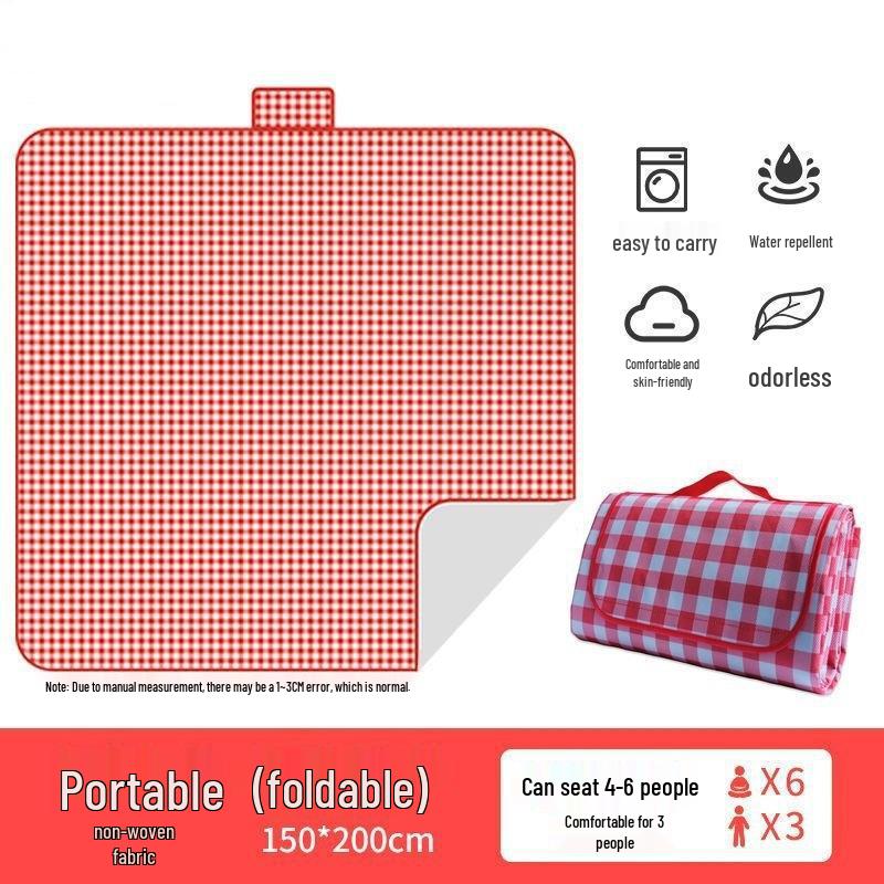 Waterproof Outdoor Picnic Mat: Moisture-Proof, Thickened, Portable Ground Mat for Camping and Lawn Use