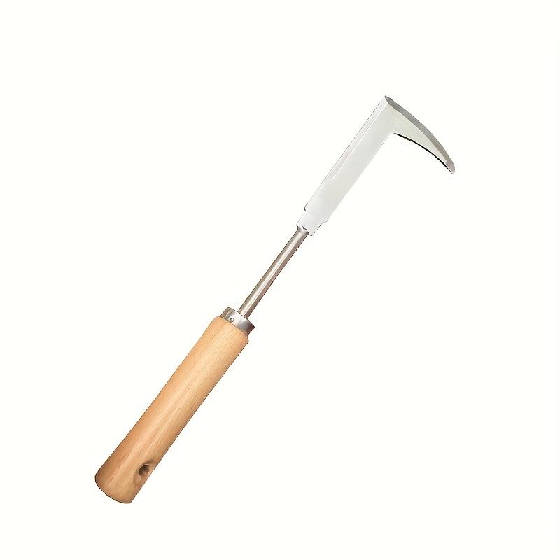 1pc Weeding Knife Artifact Root Pulling Tool Gardening Rake Root Removal Manganese Steel Hand Gripped Loosening Soil Digging Wild Vegetables