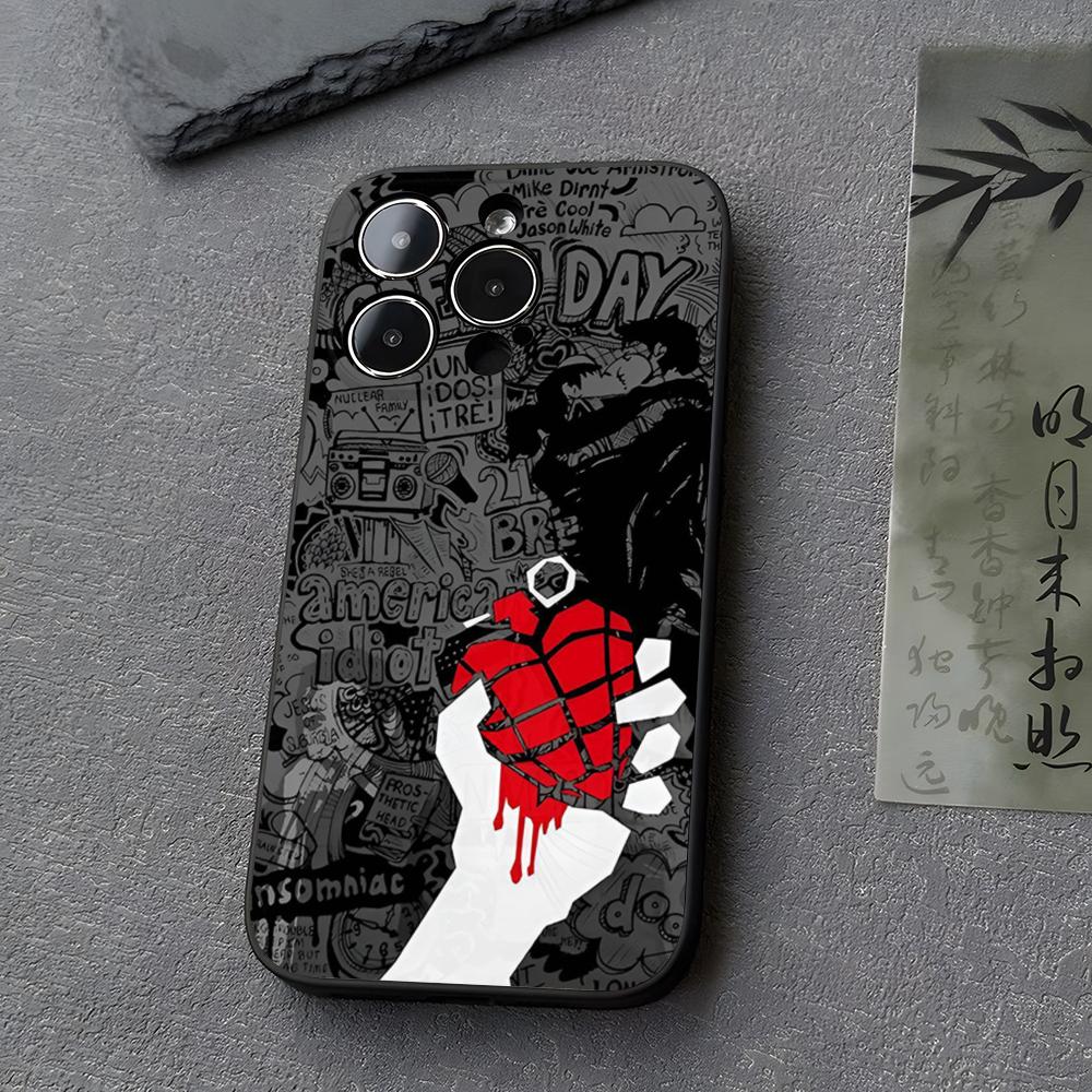Band Green Day Phone Case Funda For Iphone 13 17 16 11 15ProMax 14 12 Pro Xs Max Mini Xr X 7 8 6 6s Plus Covers