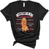 Anatomy of A Golden Retriever Funny Cute Father's Day Dog Dad Mom Lover Family Unisex T-Shirt