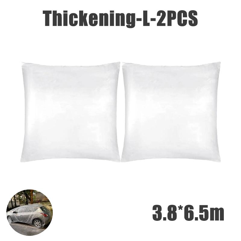 Einweg Transparente Autoabdeckung Staubdicht Regendicht Transparent Lackstaubdicht Kunststoff PE-Folie Regendichte Autoabdeckung