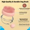 1 Stück Deluxe Silikonborsten Hunde-Badebürste mit Seifenspender - Sanfte Massage Shampoo-Bürste für lang- und kurzhaarige Hunde und Katzen