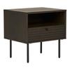 Bedside Table - EBUY24 - HARLEM - 1 Drawer - Brown Oak - 50x40x50 Cm