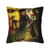 Bedruckte Säge-Jigsaw-Horrorfilm-Kissenbezug Polyester-Kissenbezug Dekoration Halloween Gothic-Kissenbezug Bezug Stuhl Reißverschluss